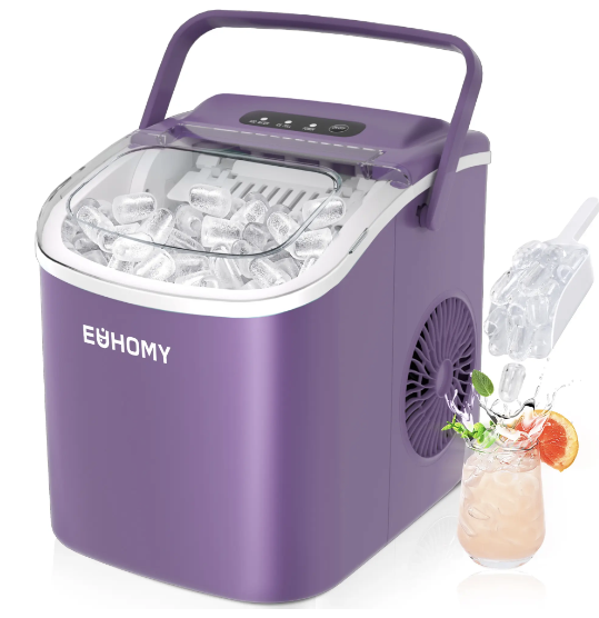 🎯🎯CLEARANCE OUTLET Countertop Ice Maker w/ Scoop, 26lbs/24H 🧊