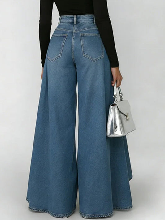 🎁New Arrivals🔥Women's High-Waisted Relaxed Wide-Leg Jeans – Effortless Everyday Comfort