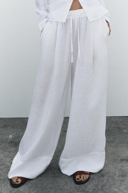 💝💝Last day 50%OFF🔥100% LINEN PALAZZO SET(Buy 2 Free Shipping)