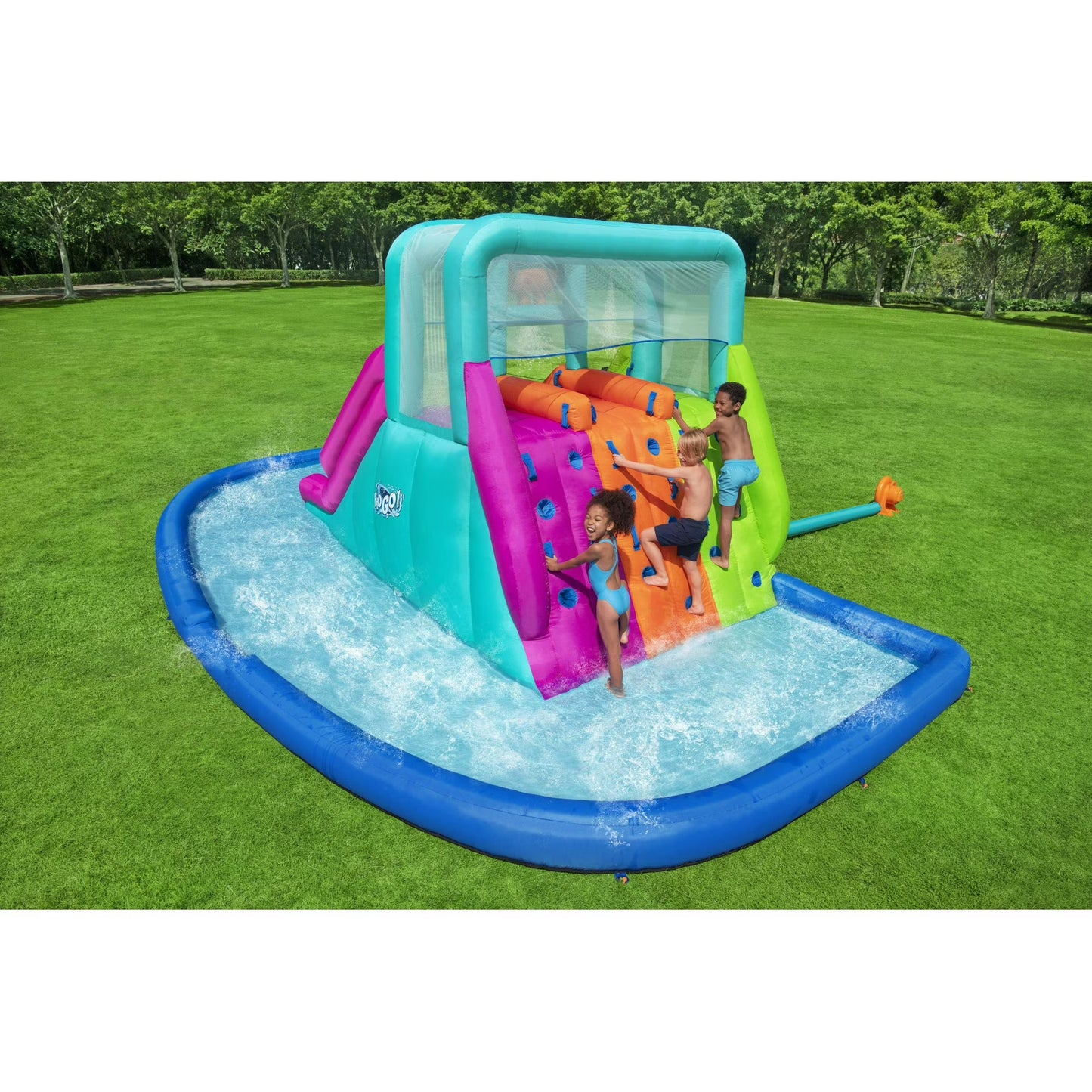 📦📦 Factory direct salese🌊 Triple Splash Course Inflatable Mega Water Park with Air Blower 🌞
