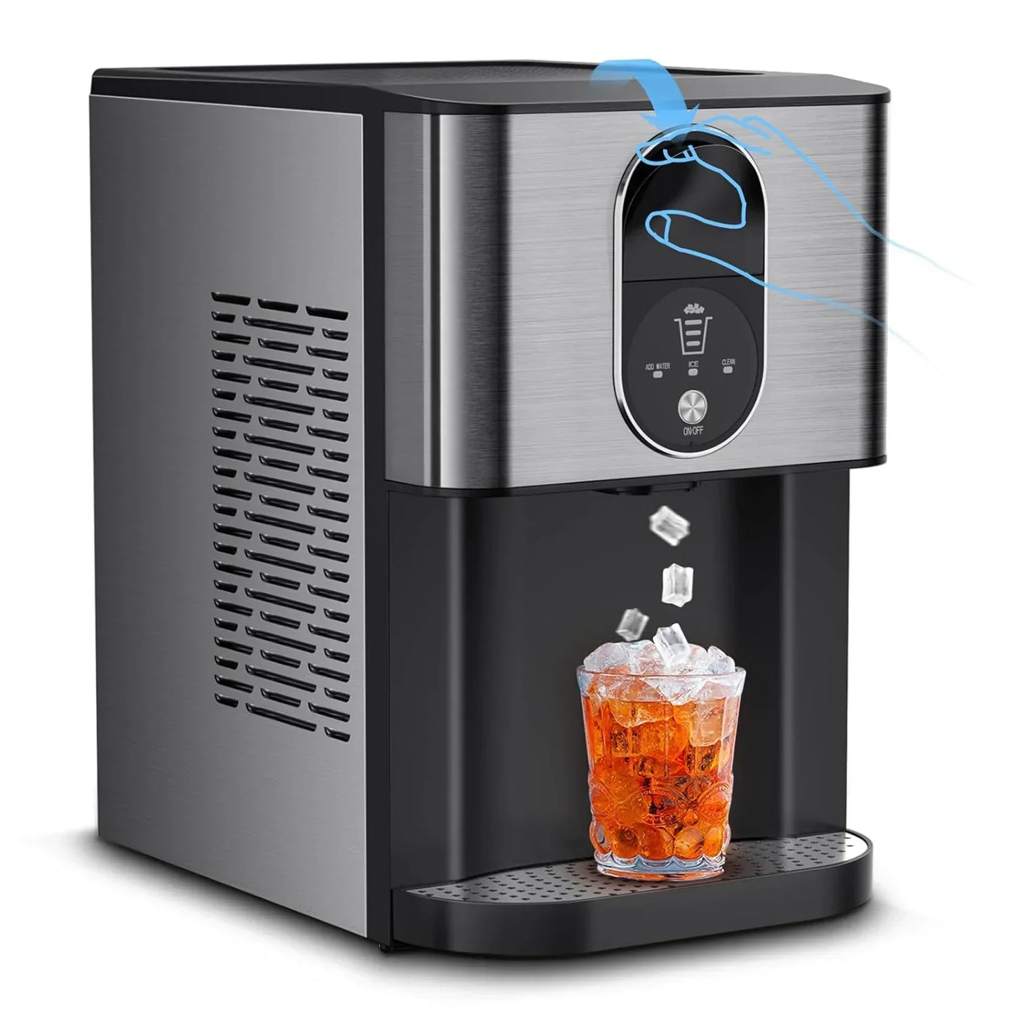 💥Factory Direct Sell💥 Nugget Ice Maker ❄️✨ 44 lbs/Day Self-Dispensing Ice 🧊