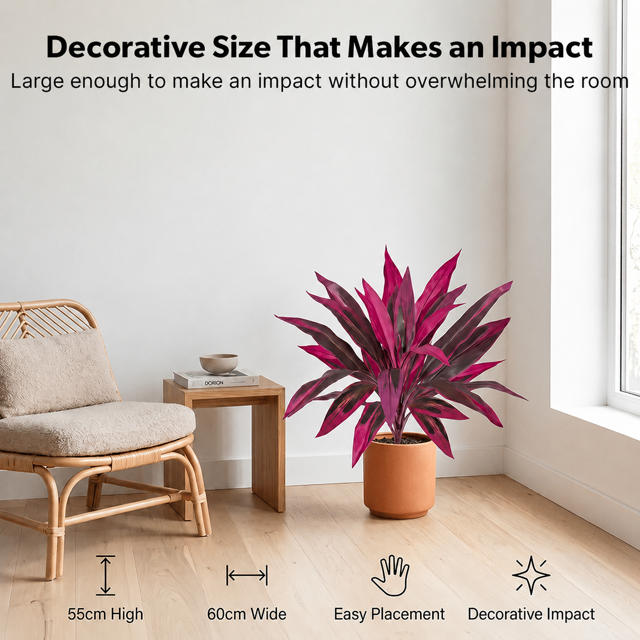 💚💚 Last Day 60% OFF - Artificial Boston Fern & Dragon's Blood Tree Plants