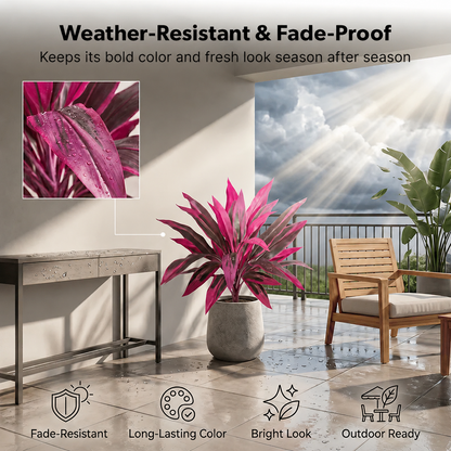 💚💚 Last Day 60% OFF - Artificial Boston Fern & Dragon's Blood Tree Plants