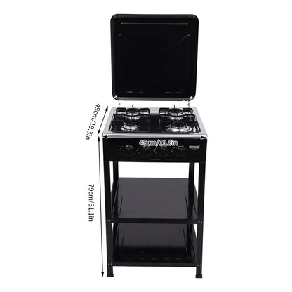 💥Factory Direct Sell💥4 Burner Gas Stove 🔥 Portable Outdoor Cooktop 🍳 NG/LPG Ready 🏕️obs Manual Ignition for RV Travel Emergency Preparedness Family Use