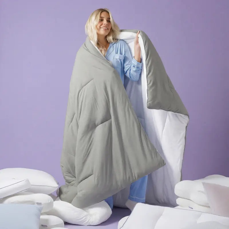 💥Factory Direct Sell💥🛏️ ❄️ Ultra-Soft Double-Stuffed Blanket 🌿 Vegan Fill