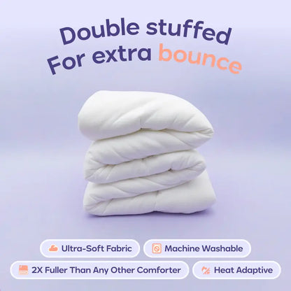 💥Factory Direct Sell💥🛏️ ❄️ Ultra-Soft Double-Stuffed Blanket 🌿 Vegan Fill