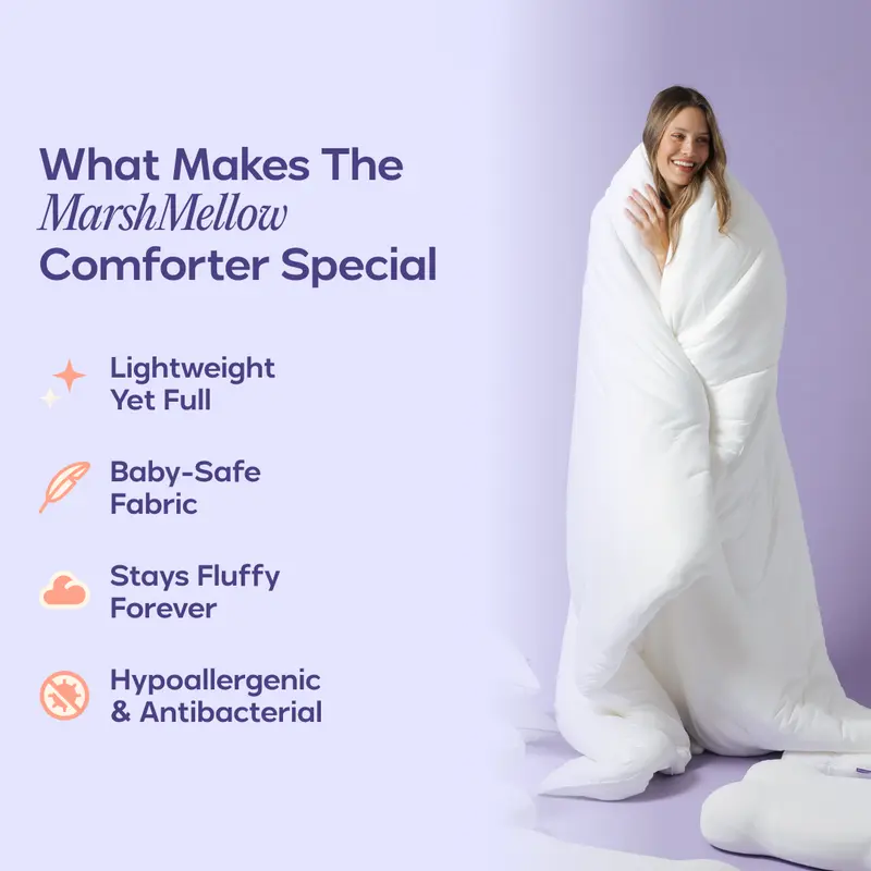 💥Factory Direct Sell💥🛏️ ❄️ Ultra-Soft Double-Stuffed Blanket 🌿 Vegan Fill