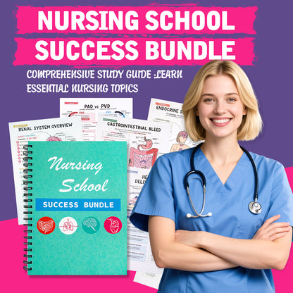 💝💝Nursing School Success Bundle | Spiral Bound (Buy 2 Free Shipping)