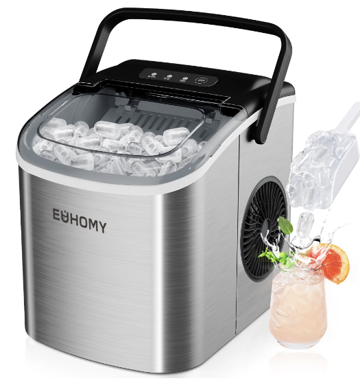 🎯🎯CLEARANCE OUTLET Countertop Ice Maker w/ Scoop, 26lbs/24H 🧊