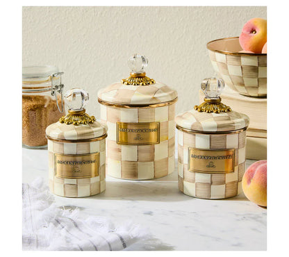 🎉Limited Time Promotion💝MacKenzie- Childs Set of 3 Enamel Canisters