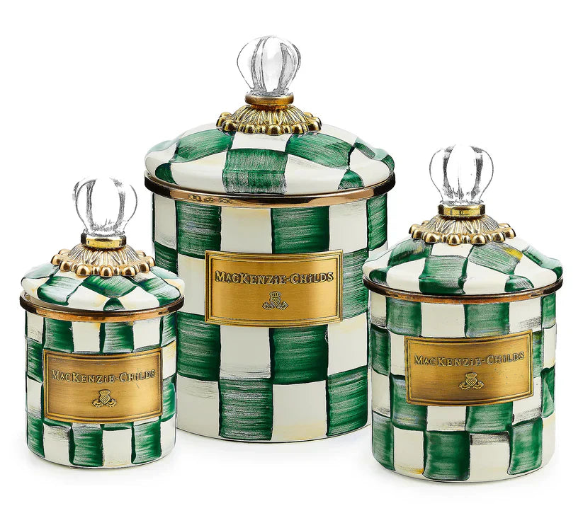 🎉Limited Time Promotion💝MacKenzie- Childs Set of 3 Enamel Canisters