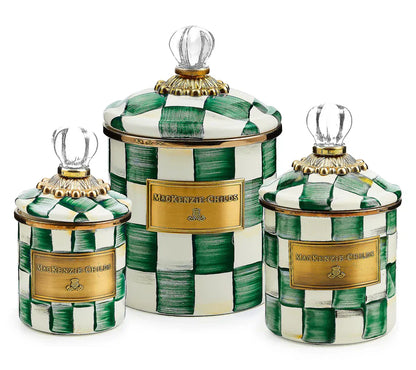 🎉Limited Time Promotion💝MacKenzie- Childs Set of 3 Enamel Canisters