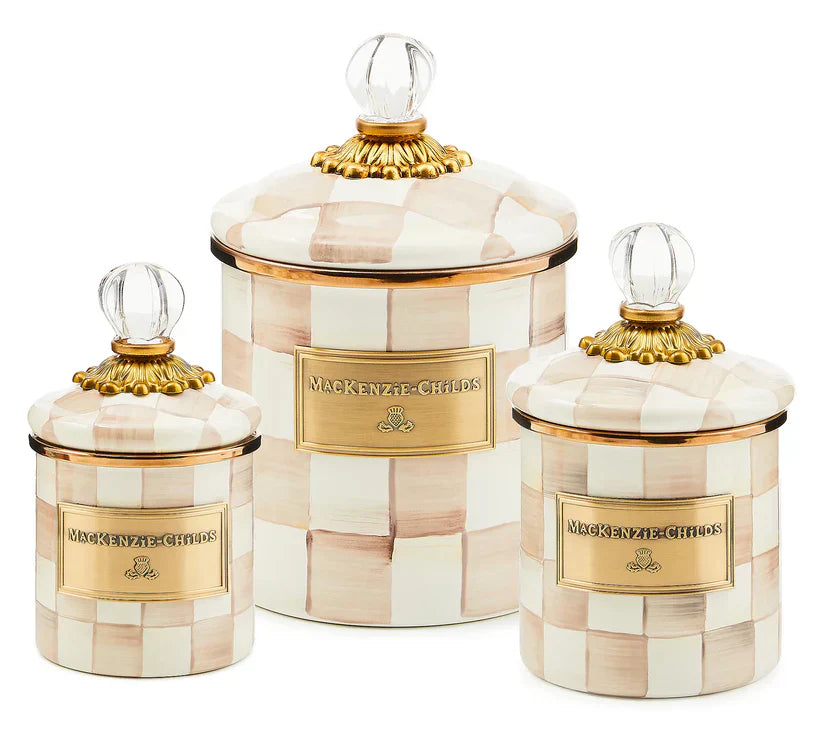 🎉Limited Time Promotion💝MacKenzie- Childs Set of 3 Enamel Canisters