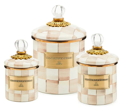🎉Limited Time Promotion💝MacKenzie- Childs Set of 3 Enamel Canisters