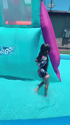 📦📦 Factory direct salese🌊 Triple Splash Course Inflatable Mega Water Park with Air Blower 🌞