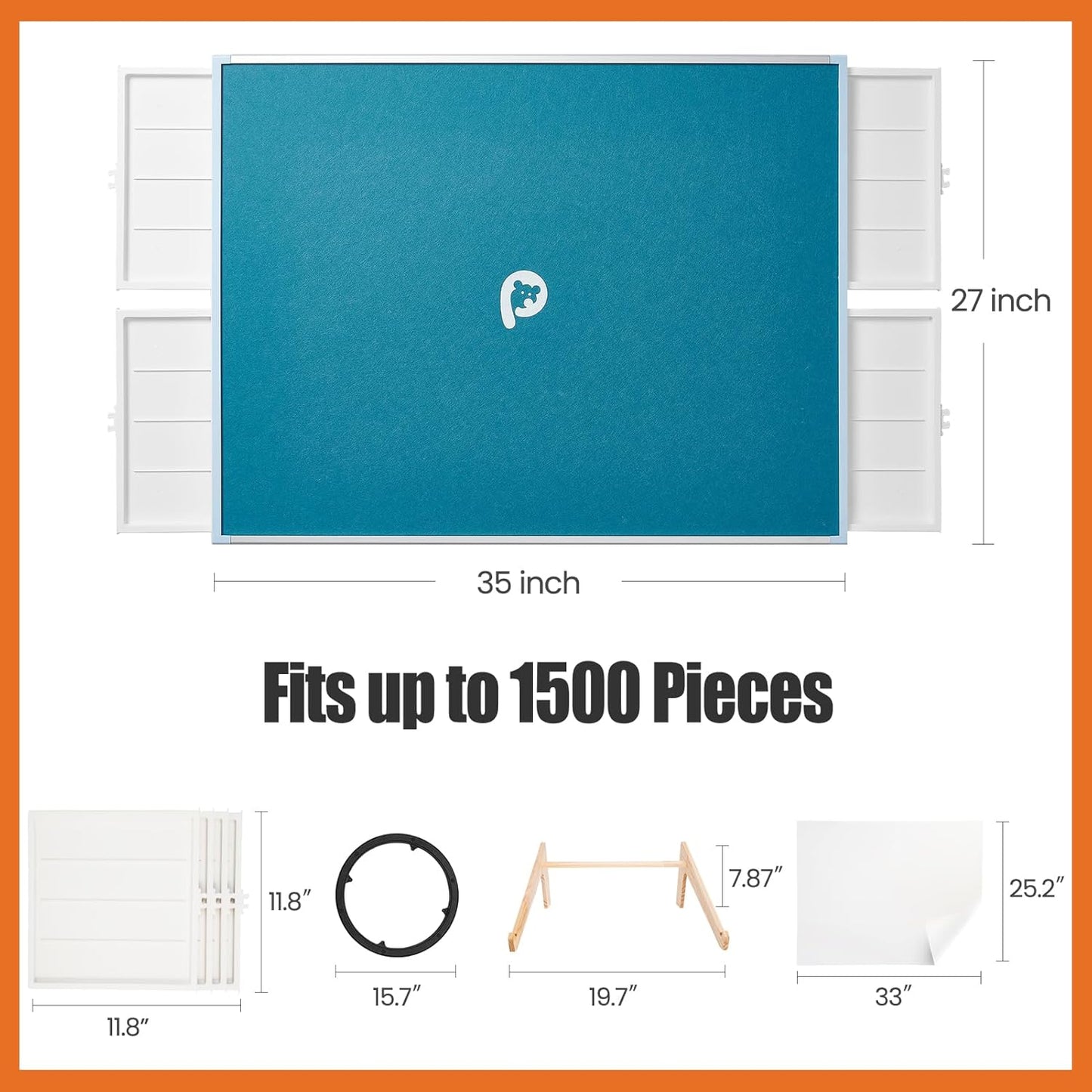 🎁Rotating Puzzle Board with Drawers and Cover,Tilt&Lazy Susan💥Buy 2 Get 2 Free