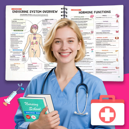 💝💝Nursing School Success Bundle | Spiral Bound (Buy 2 Free Shipping)