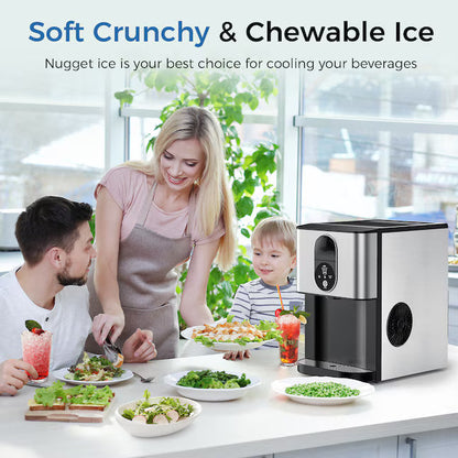 💥Factory Direct Sell💥 Nugget Ice Maker ❄️✨ 44 lbs/Day Self-Dispensing Ice 🧊