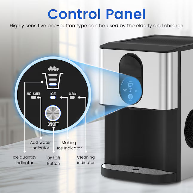 💥Factory Direct Sell💥 Nugget Ice Maker ❄️✨ 44 lbs/Day Self-Dispensing Ice 🧊