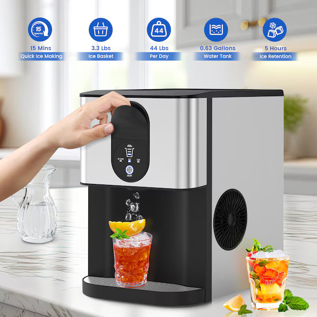 💥Factory Direct Sell💥 Nugget Ice Maker ❄️✨ 44 lbs/Day Self-Dispensing Ice 🧊