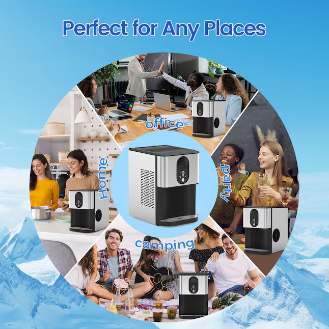 💥Factory Direct Sell💥 Nugget Ice Maker ❄️✨ 44 lbs/Day Self-Dispensing Ice 🧊