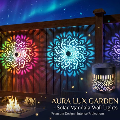 💥Factory Direct Sale💥 4PCS Solar Mandala Lights – Outdoor Waterproof Wall Decor ☀️
