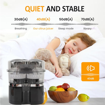 💥Factory Direct Sell💥 Automatic Citrus Juicer ⚡ 100W Electric Orange & Lemon Squeezer 🧃 Easy Clean (US Plug)