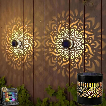 💥Factory Direct Sale💥 4PCS Solar Mandala Lights – Outdoor Waterproof Wall Decor ☀️