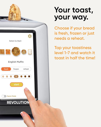 📦📦High-end quality🌟[Clearance sale]Smart Toaster with Touchscreen – Choose from 40+ Bread Types, 7 Browning Levels, & Toastie Press Mode