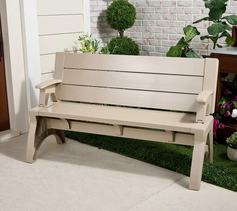 💥Factory Direct Sell💥 Convert-a-Bench Gen II XL 🔄 Bench-to-Table Patio Furniture 🌿 Modern Outdoor Design