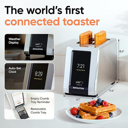 📦📦High-end quality🌟[Clearance sale]Smart Toaster with Touchscreen – Choose from 40+ Bread Types, 7 Browning Levels, & Toastie Press Mode