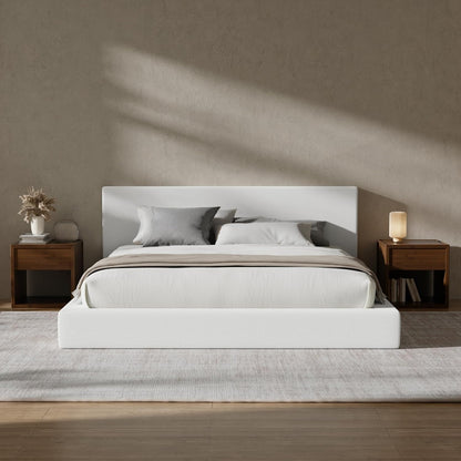 💥Factory Direct Sale💥Cloud Queen Bed Frame with Headboard – Beige Chenille
