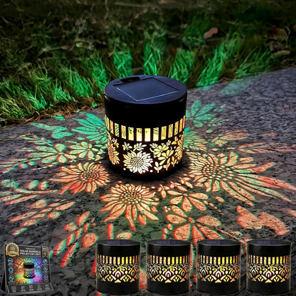 💥Factory Direct Sale💥 4PCS Solar Mandala Lights – Outdoor Waterproof Wall Decor ☀️