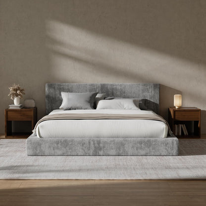 💥Factory Direct Sale💥Cloud Queen Bed Frame with Headboard – Beige Chenille