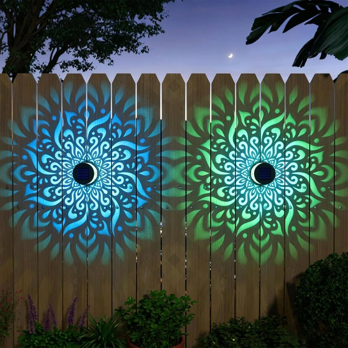 💥Factory Direct Sale💥 4PCS Solar Mandala Lights – Outdoor Waterproof Wall Decor ☀️