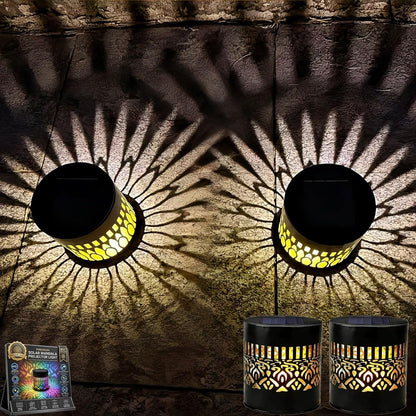 💥Factory Direct Sale💥 4PCS Solar Mandala Lights – Outdoor Waterproof Wall Decor ☀️