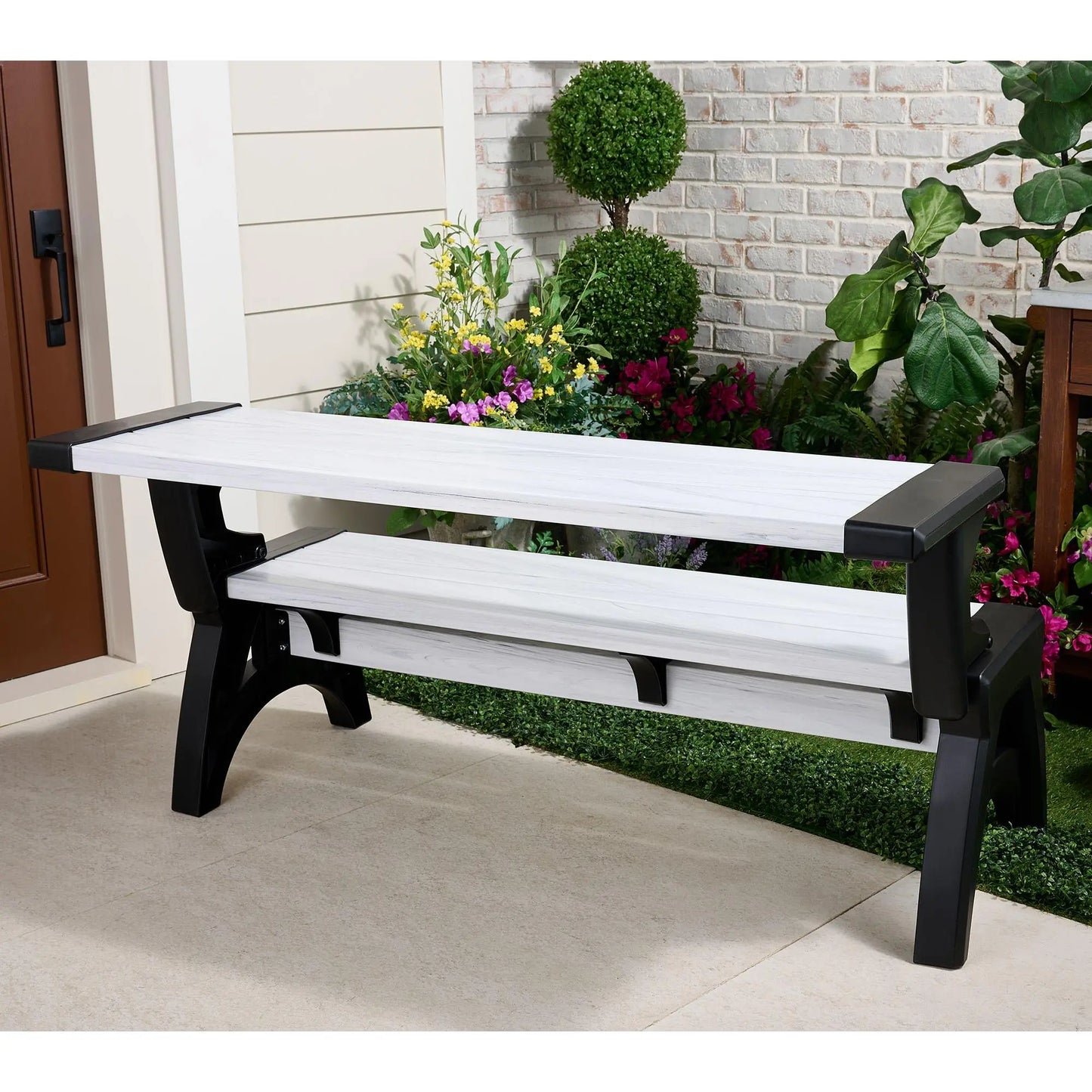 💥Factory Direct Sell💥 Convert-a-Bench Gen II XL 🔄 Bench-to-Table Patio Furniture 🌿 Modern Outdoor Design