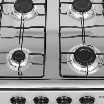 💥Factory Direct Sell💥4 Burner Gas Stove 🔥 Portable Outdoor Cooktop 🍳 NG/LPG Ready 🏕️obs Manual Ignition for RV Travel Emergency Preparedness Family Use