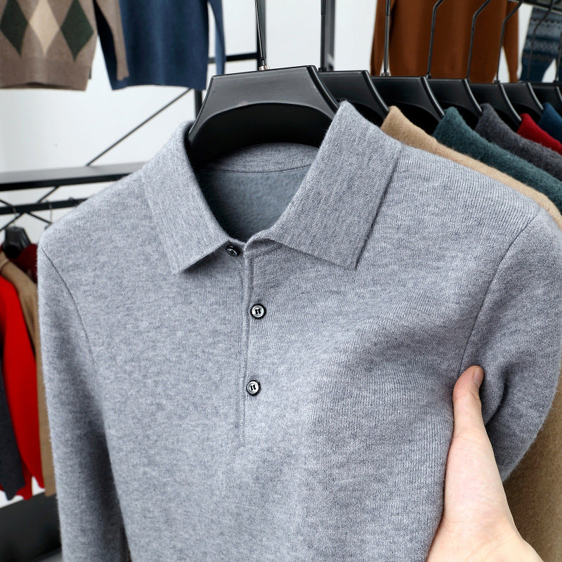 📦Buy 2 PCS Free Shipping🎁Men's autumn and winter new men's business cashmere knitted polo