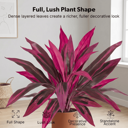 💚💚 Last Day 60% OFF - Artificial Boston Fern & Dragon's Blood Tree Plants