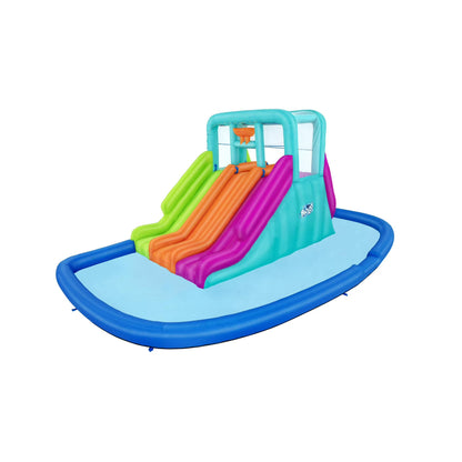 📦📦 Factory direct salese🌊 Triple Splash Course Inflatable Mega Water Park with Air Blower 🌞