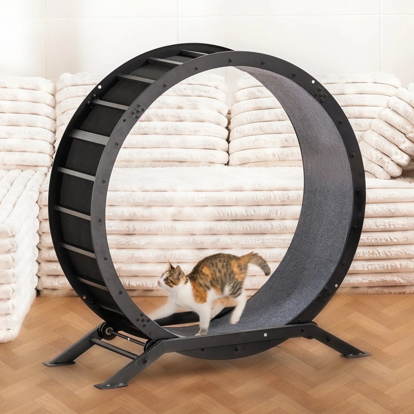 🎯 Factory Direct CLEARANCE: Ultra-Quiet Cat Running Wheel w/Latch ✅