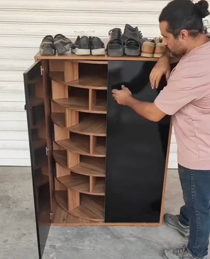 💪High-end quality🎁Clearance sale Large capacity rotating shoe rack