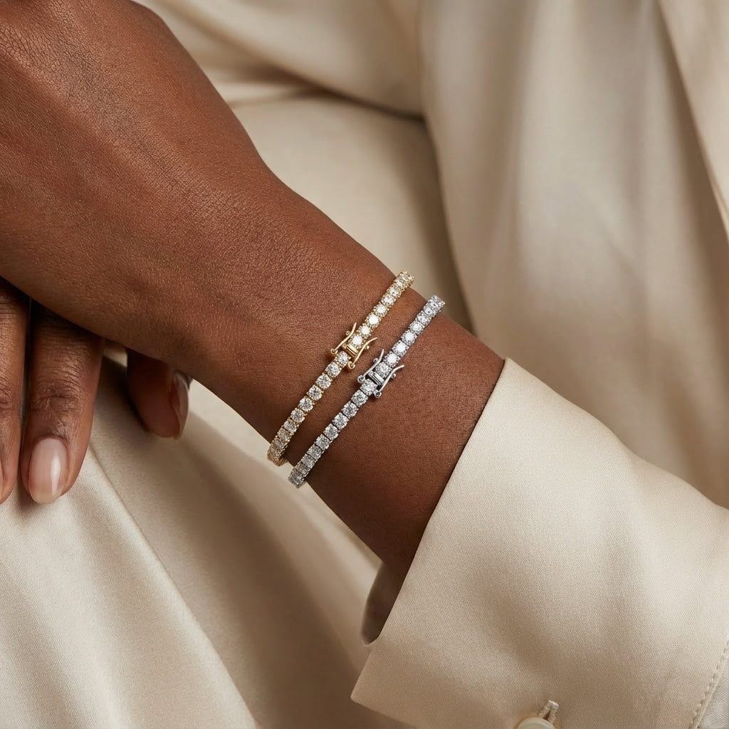💚💚The Jetsetter Lab Diamond Tennis Bracelet