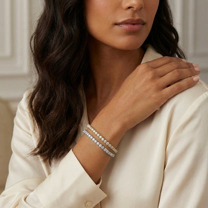 💚💚The Jetsetter Lab Diamond Tennis Bracelet