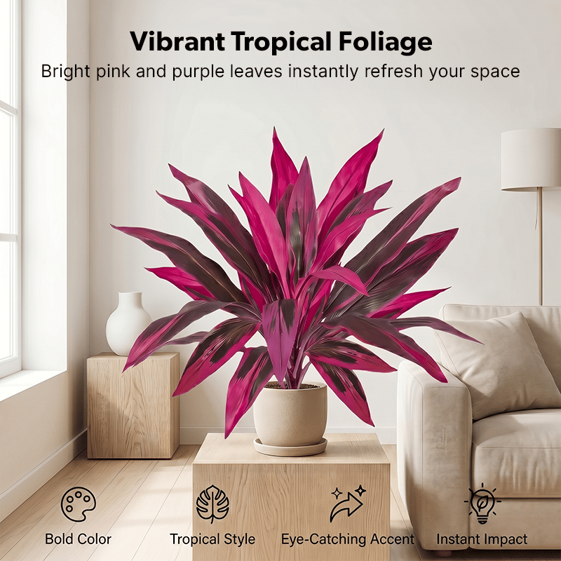 💚💚 Last Day 60% OFF - Artificial Boston Fern & Dragon's Blood Tree Plants