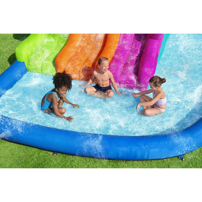 📦📦 Factory direct salese🌊 Triple Splash Course Inflatable Mega Water Park with Air Blower 🌞