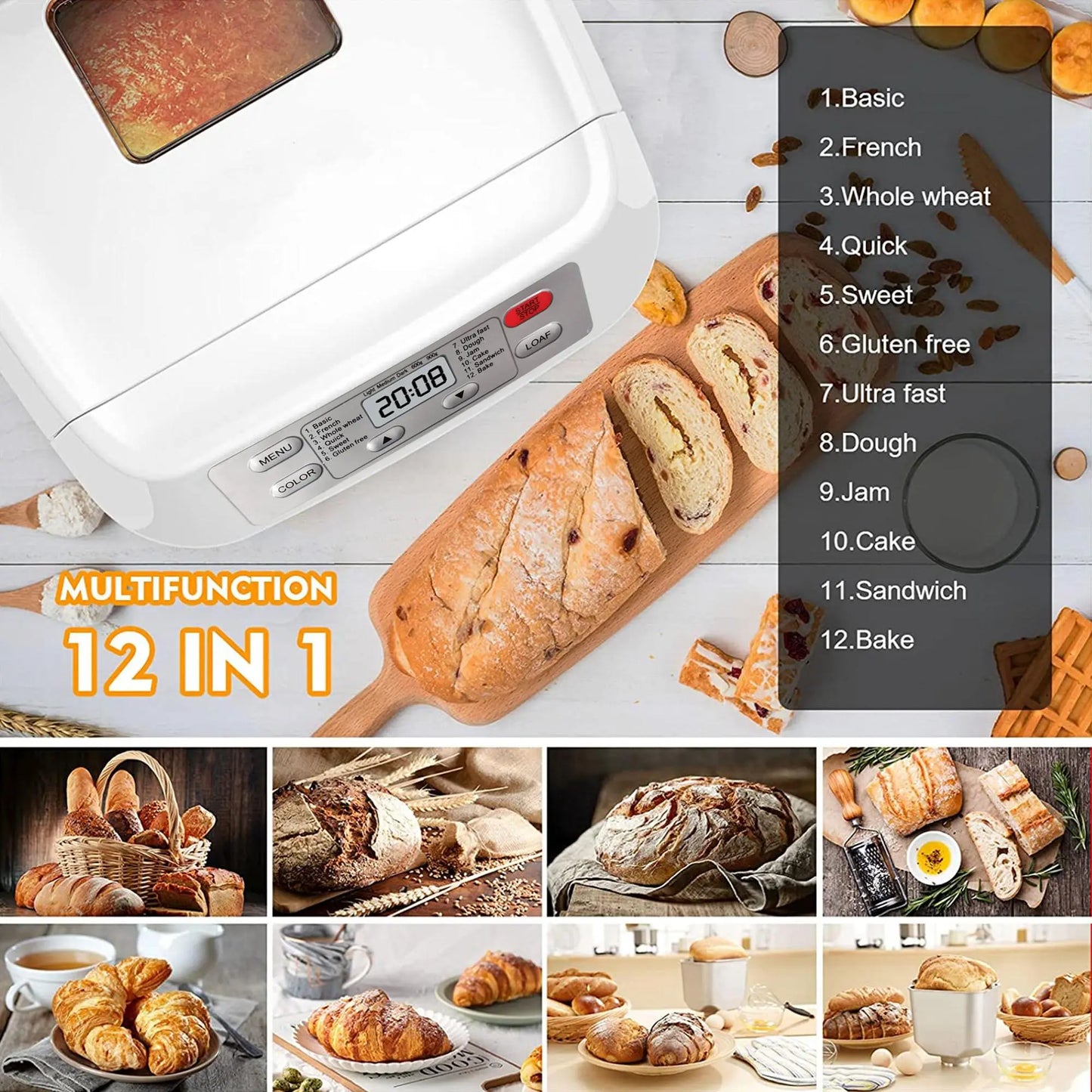 🎯🎯SUMMER CLEARANCE Gluten-Free Bread Machine w Timer ✨
