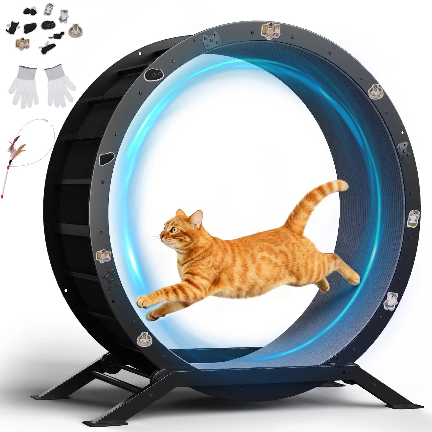 🎯 Factory Direct CLEARANCE: Ultra-Quiet Cat Running Wheel w/Latch ✅