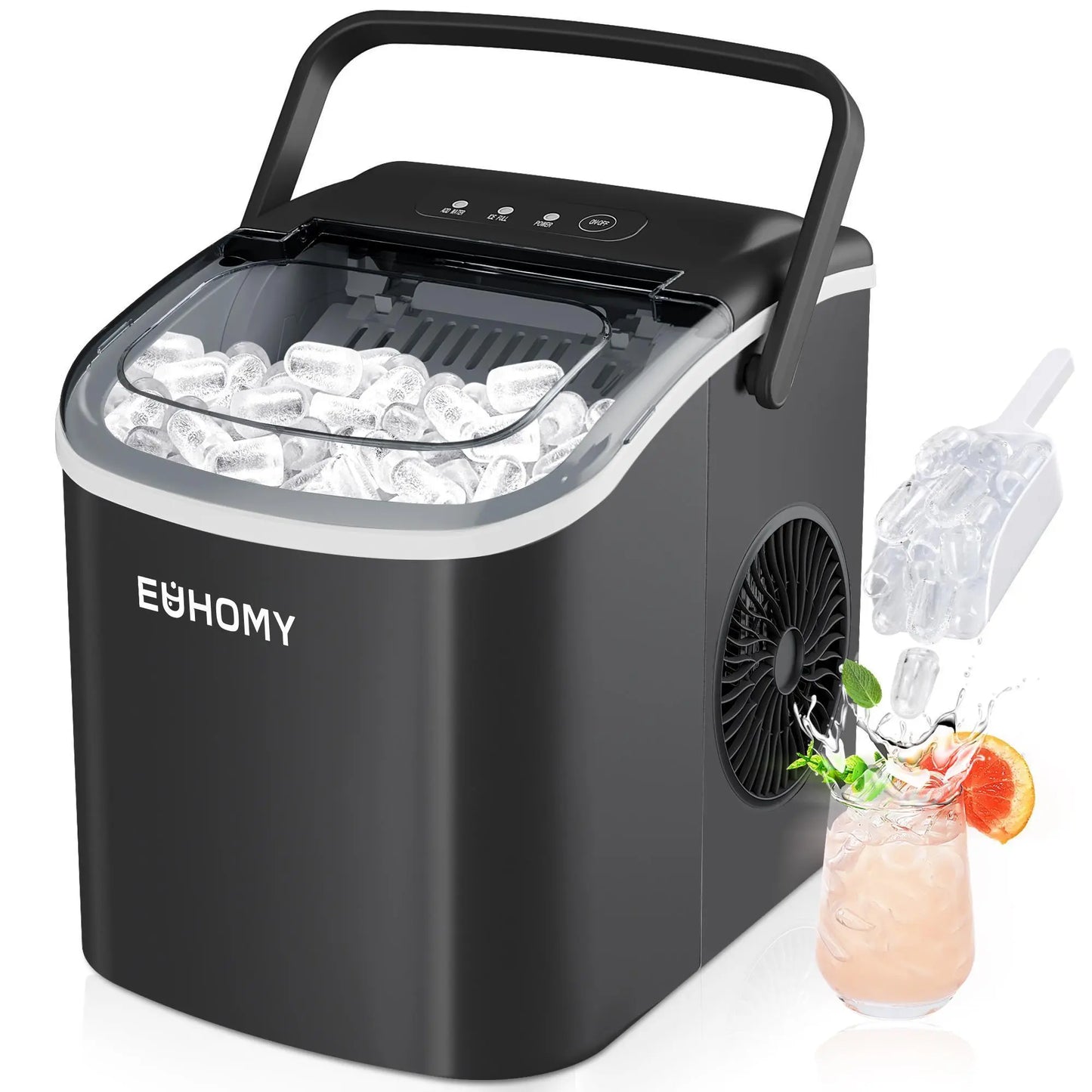 🎯🎯CLEARANCE OUTLET Countertop Ice Maker w/ Scoop, 26lbs/24H 🧊